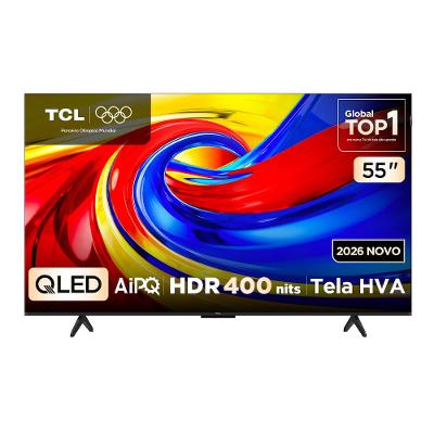 Smart TV 55” 4K QLED TCL 55P7L Google TV até 120Hz Dolby Vision Atmos