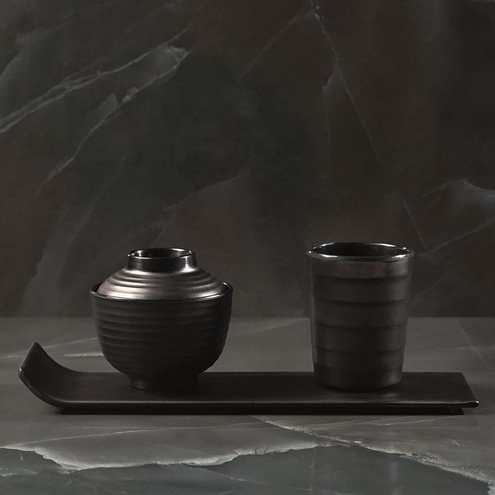 Travessa Retangular Haus Concept Fuji Melamina 31x9,5cm - Preta - 3