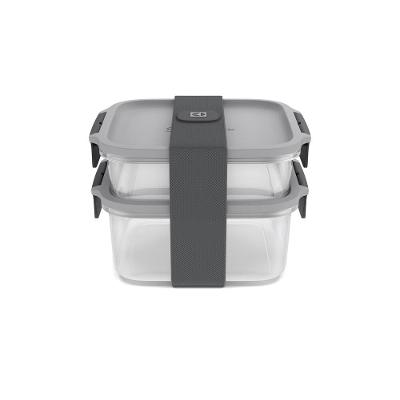 Kit Marmiteira Electrolux Lunch Box Plástico Cinza Resistente