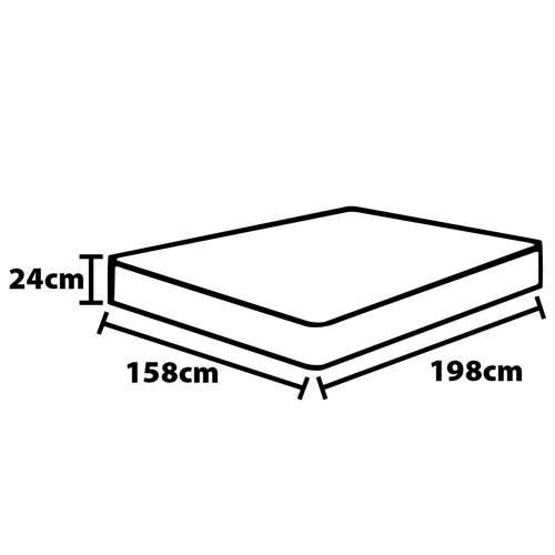 Colchão Queen Size Ilhéus com Molas Ensacadas e Euro Pillow 24x158x198cm - Marrom e Bege - 3
