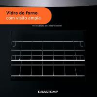 Fogão Brastemp 4 Bocas BFO4NBB Clean com Mesa de Inox, 2 Prateleiras Ajustáveis e Acendimento automático Bivolt – Branco - 6