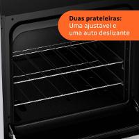 Fogão Brastemp 4 Bocas BFO4NBB Clean com Mesa de Inox, 2 Prateleiras Ajustáveis e Acendimento automático Bivolt – Branco - 8