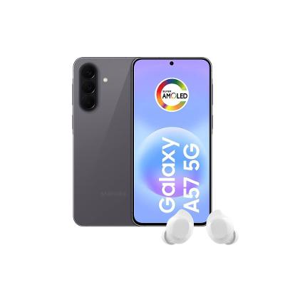 Smartphone Samsung Galaxy A57 5G Tela 6.7" 256GB Cinza + Fone de Ouvido Buds Core Branco
