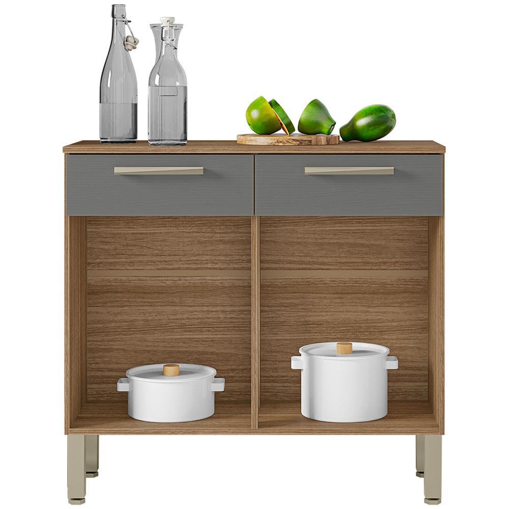 Balcão Duplo Kit`s Paraná Nala com 2 Portas e 2 Gavetas - 3