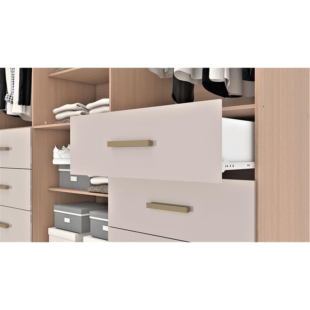 Guarda-Roupa Bartira Santiago com 6 Portas e 6 Gavetas Externas - 209,2cm de Largura - 4