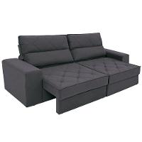 Sofá 3 Lugares Linoforte Fassatti Retrátil e Reclinável Revestido em Tecido Suede com 200cm de Largura - 8