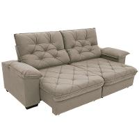 Sofá 3 Lugares Linoforte Luggero Retrátil e Reclinável Revestido em Tecido Suede com 200cm de Largura - 5