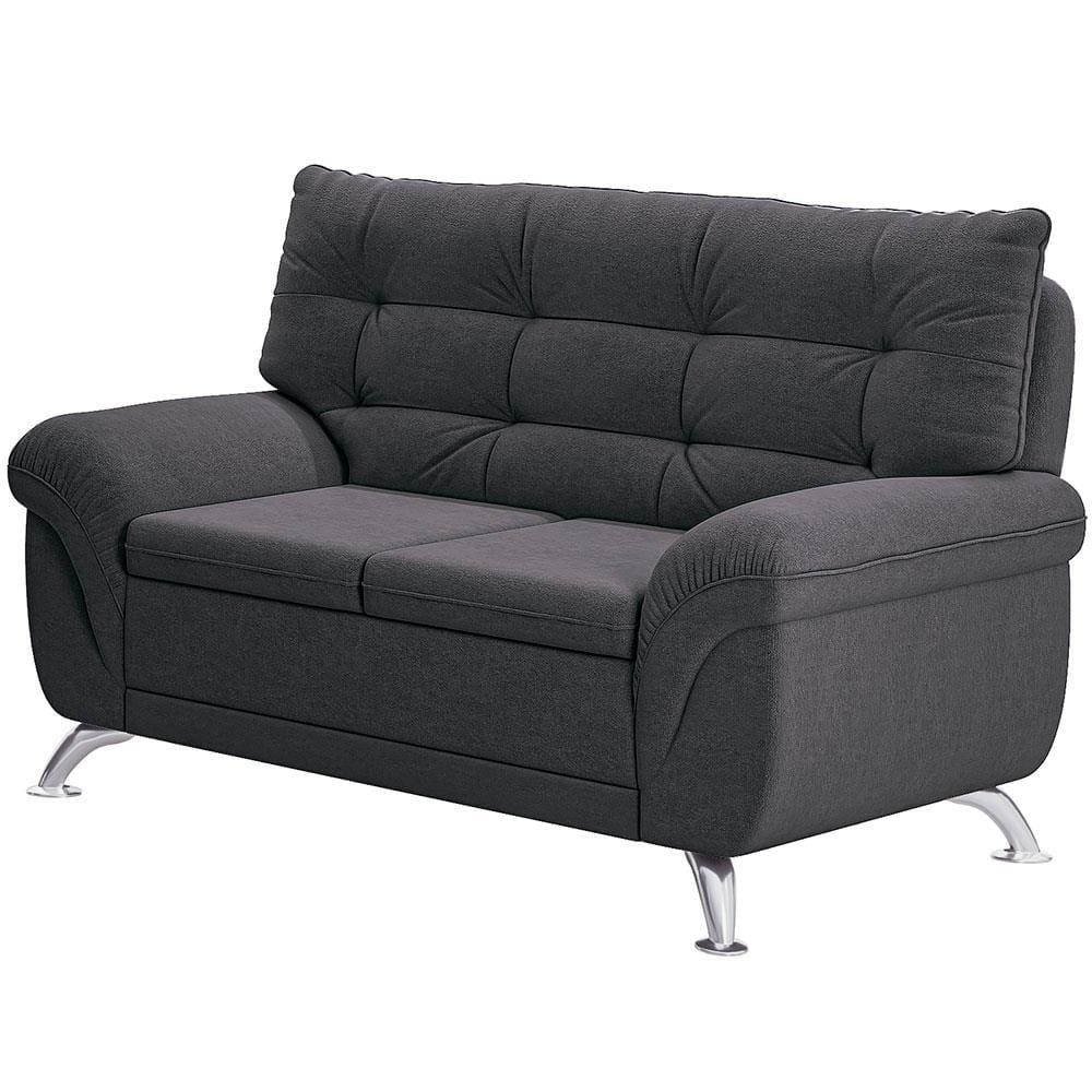 Sofá 2 Lugares Linoforte Arezzo Revestido em Suede com 152cm de Largura - 4