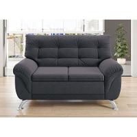 Sofá 2 Lugares Linoforte Arezzo Revestido em Suede com 152cm de Largura - 1