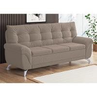 Sofá 3 Lugares Linoforte Arezzo Revestido em Suede com 202cm de Largura - 2
