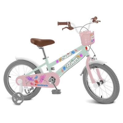 Bicicleta Infantil Bandeirantes Sweet Flower Aro 16 Quadro Aço Carbono Menta