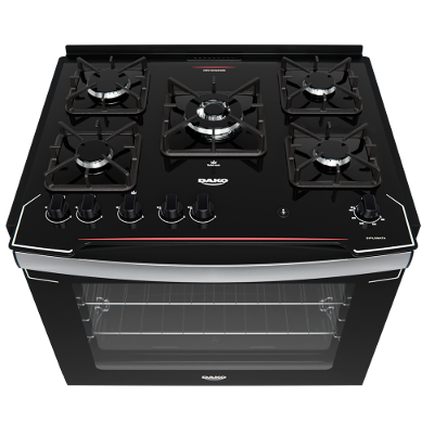 Fogão Embutir 5 Bocas Atlas Diplomata com Tripla Chama e Forno 119L Branco Bivolt