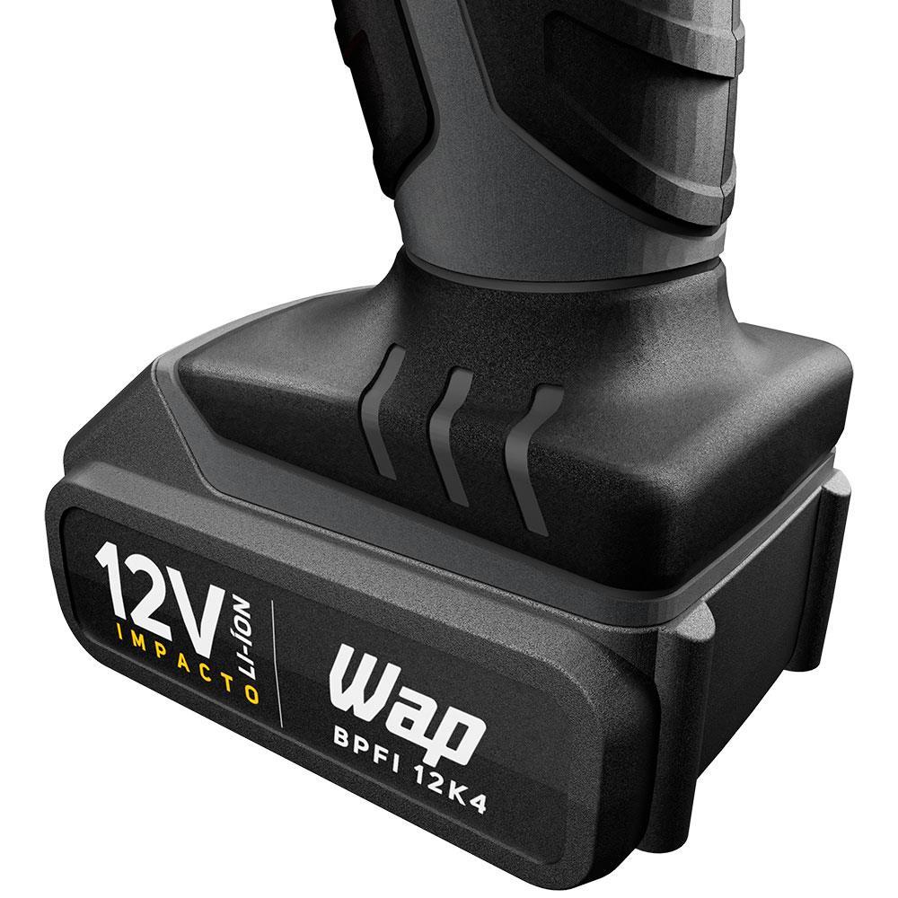 Parafusadeira e Furadeira de Impacto WAP BPFI 12K4 Carregador Bivolt 12V 3/8” com Maleta e Acessórios - 8