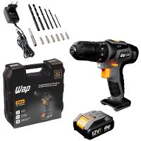 Parafusadeira e Furadeira de Impacto WAP BPFI 12K4 Carregador Bivolt 12V 3/8” com Maleta e Acessórios - 1