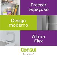 Geladeira Consul Duplex CRM44AK Frost Free com Altura Flex, Função Turbo e Freezer Espaçoso 386 L - Inox - 5