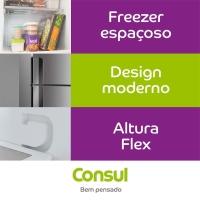 Geladeira Consul Duplex CRM44AB Frost Free 386L com Altura Flex, Função Turbo, Iluminação em LED e Freezer Espaçoso - Branca - 5