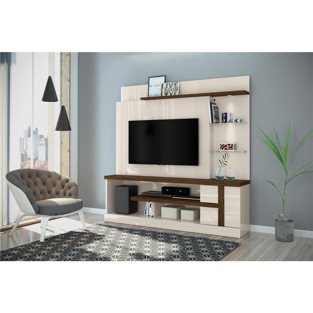 Estante Home Madetec Alan com 181,5 cm de Largura, Ideal para TV de Até 55” - 2