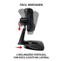 Ventilador de Mesa Arno Xtreme Force VB40 40cm com 3 Velocidades e 6 Pás – Preto - 7