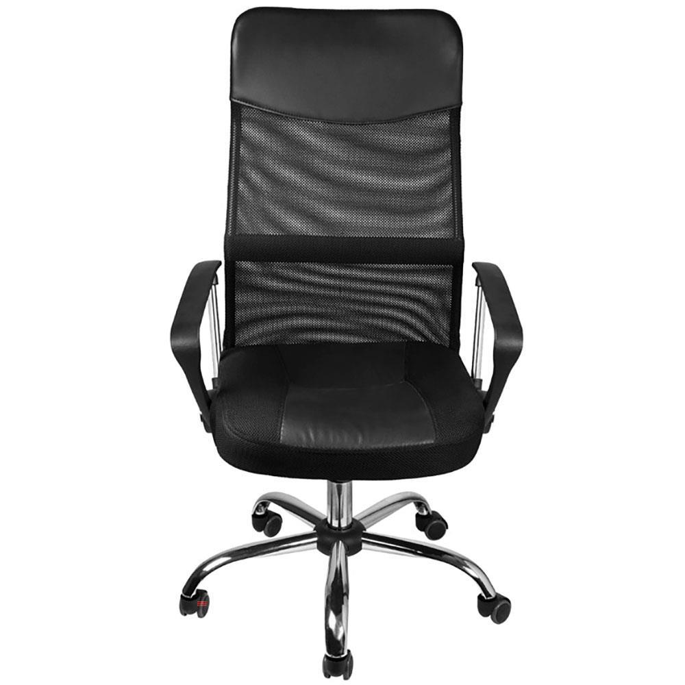 Cadeira de Escritório Giratória OR Design Desk com Regulagem de Altura, Apoio para os Braços e Sistema Relax - Preto - 2