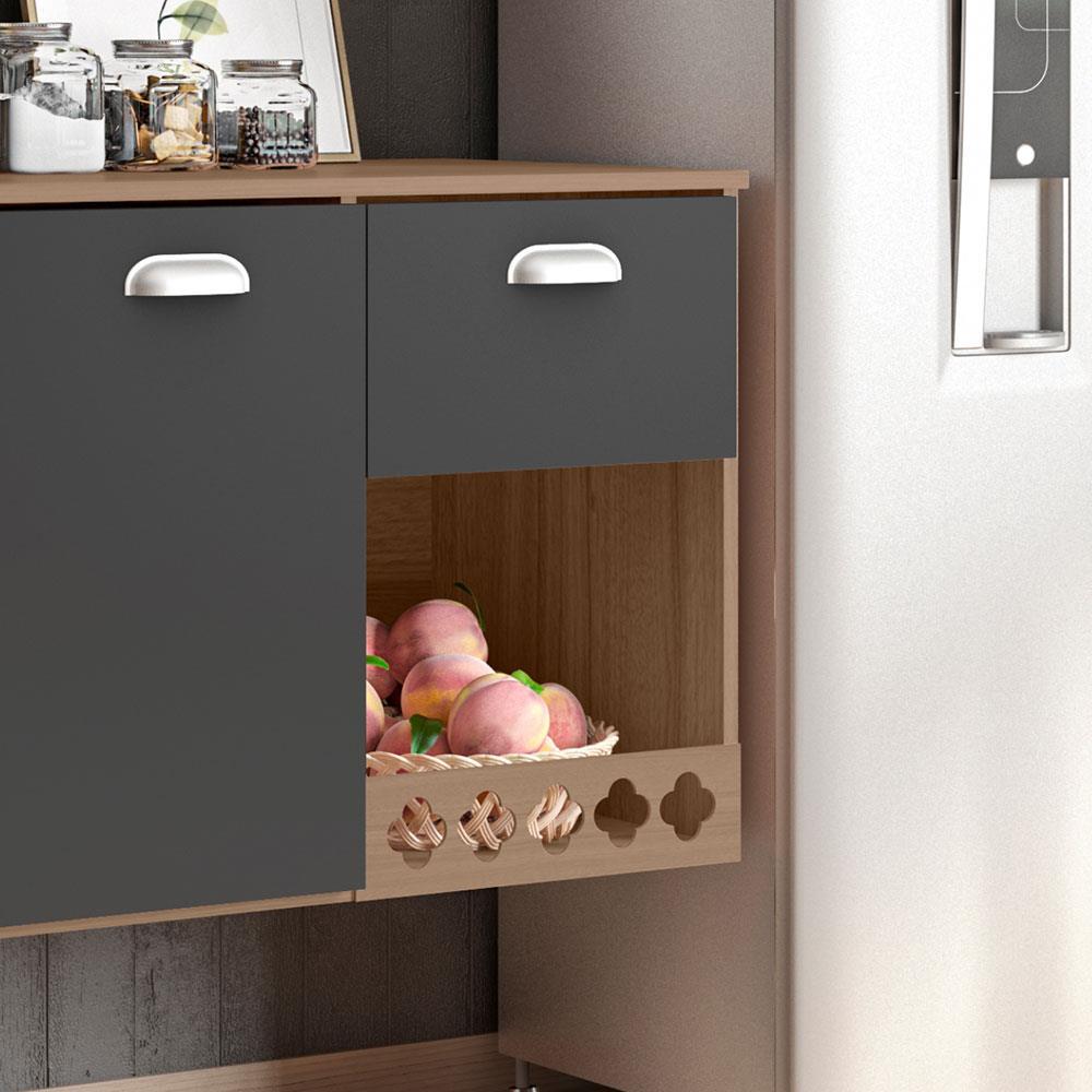 Cozinha Compacta Suspensa Poliman Mila com 7 Portas, 1 Prateleira e 1 Gaveta - 180cm de largura - 5