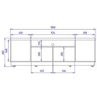 Rack Colibri Manaus com 3 Portas, Ideal para TV de Até 70” - 8