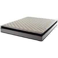 Colchão de Casal Hellen Titanium com Espuma D28 e Pillow Top 24x138x188cm - Cinza/Preto - 1