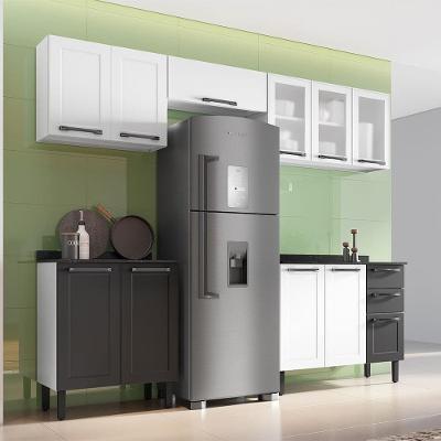 Cozinha Compacta Itatiaia Florença com 11 Portas, 2 Gavetas e 9 Prateleiras - 245cm de largura