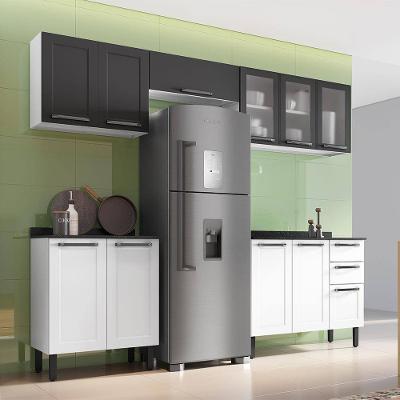 Cozinha Compacta Itatiaia Florença com 11 Portas, 2 Gavetas e 9 Prateleiras - 245cm de largura