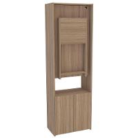 Armário Multiuso Politorno Goiânia com 2 Portas, 3 Prateleiras e Mesa Retrátil com Chave