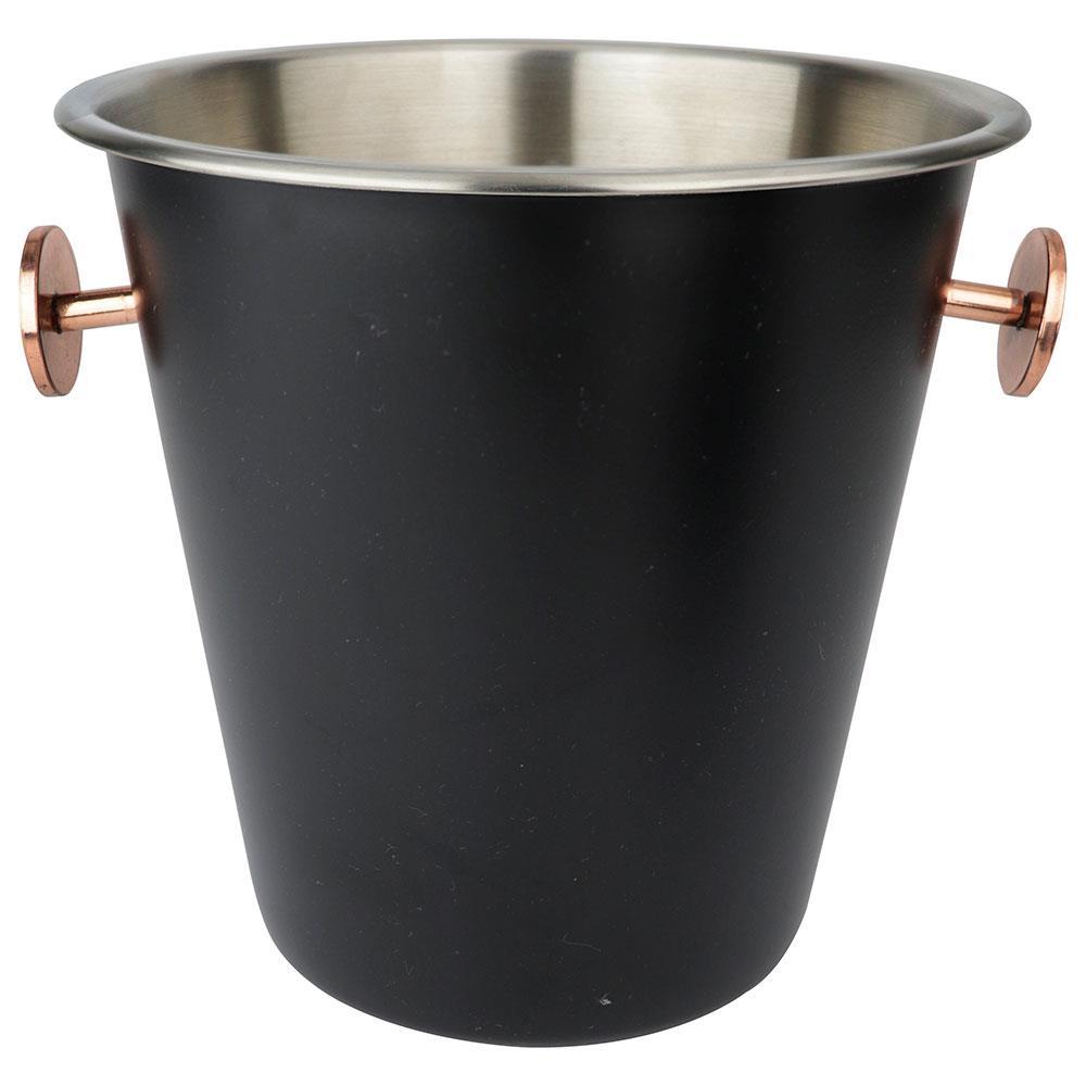Balde para Gelo Fracalanza Champanheira em Aço Inox Preto/Cobre - 4,6 L - 1