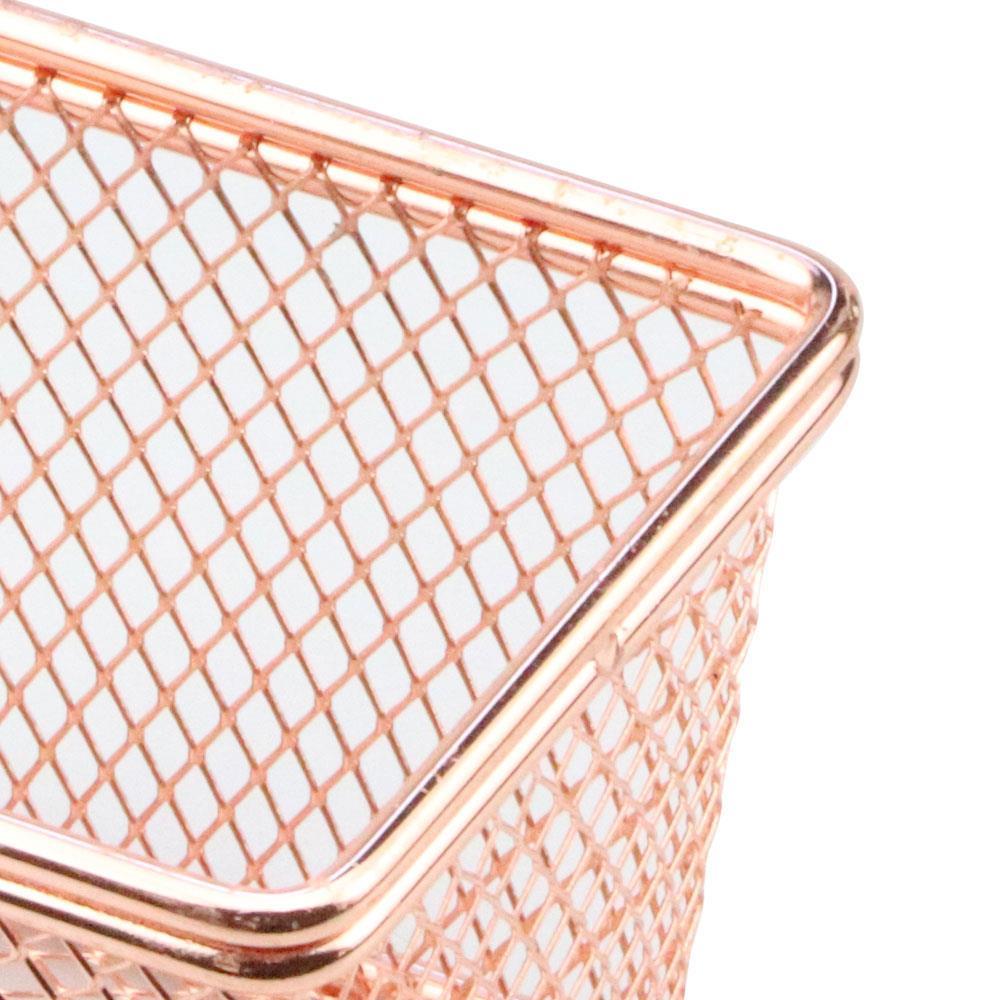 Mini Cesta Retangular para Alimentos Dynasty Fry em Aço Inox - Rosé - 2