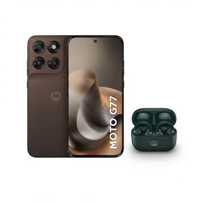 Kit Motorola Moto G77 256GB 5G Câmera 108MP + Moto Buds Loop Sound by Bose