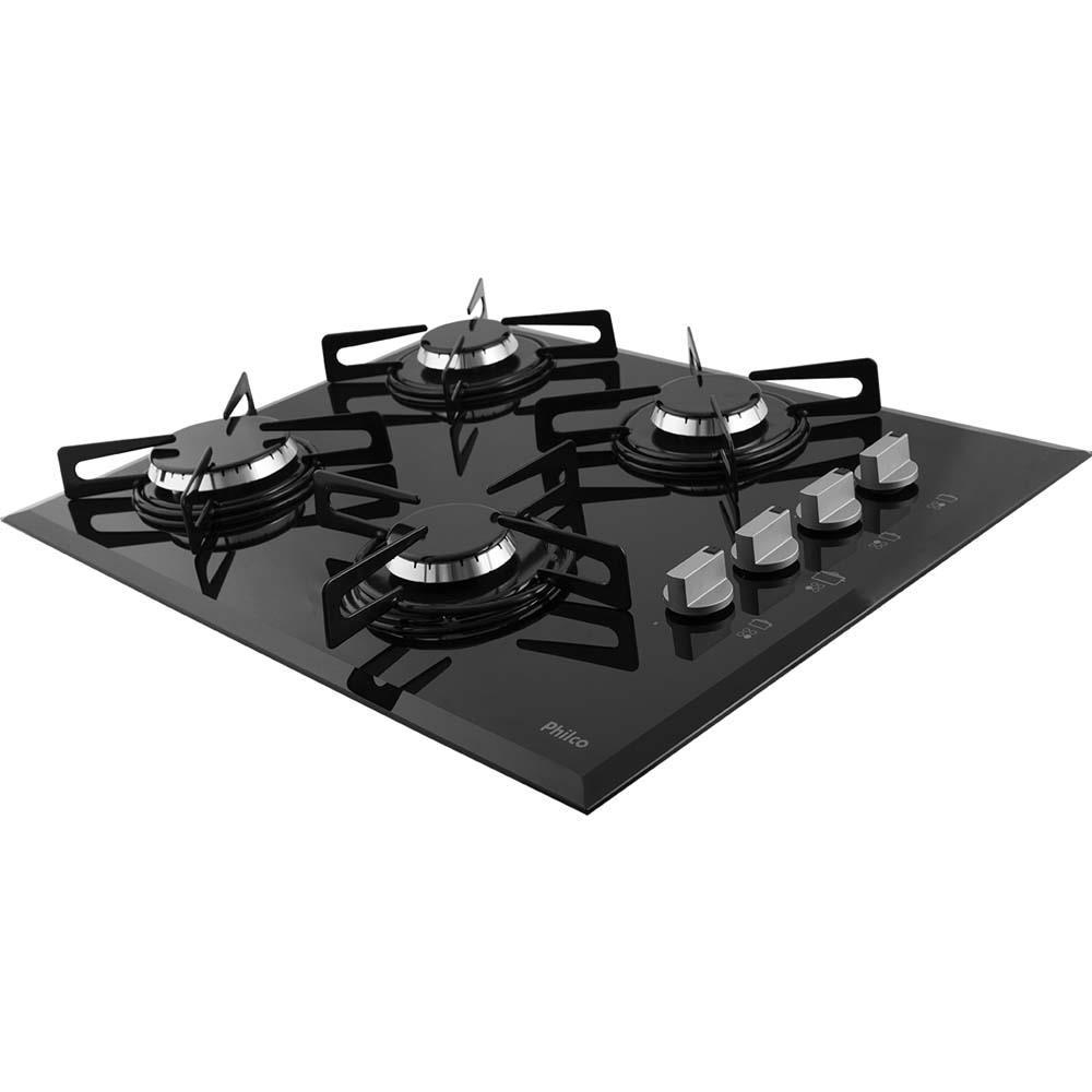 Cooktop a Gás Philco 4 Bocas Chef Bisote 4 Bivolt – Preto - 1