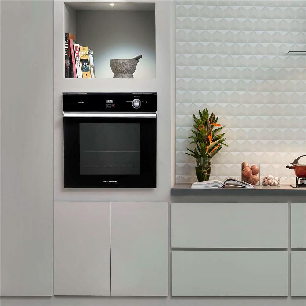 Forno de Embutir a Gás Brastemp 78 Litros BOA84AE com Grill e Timer Touch Preto - 220V - 8