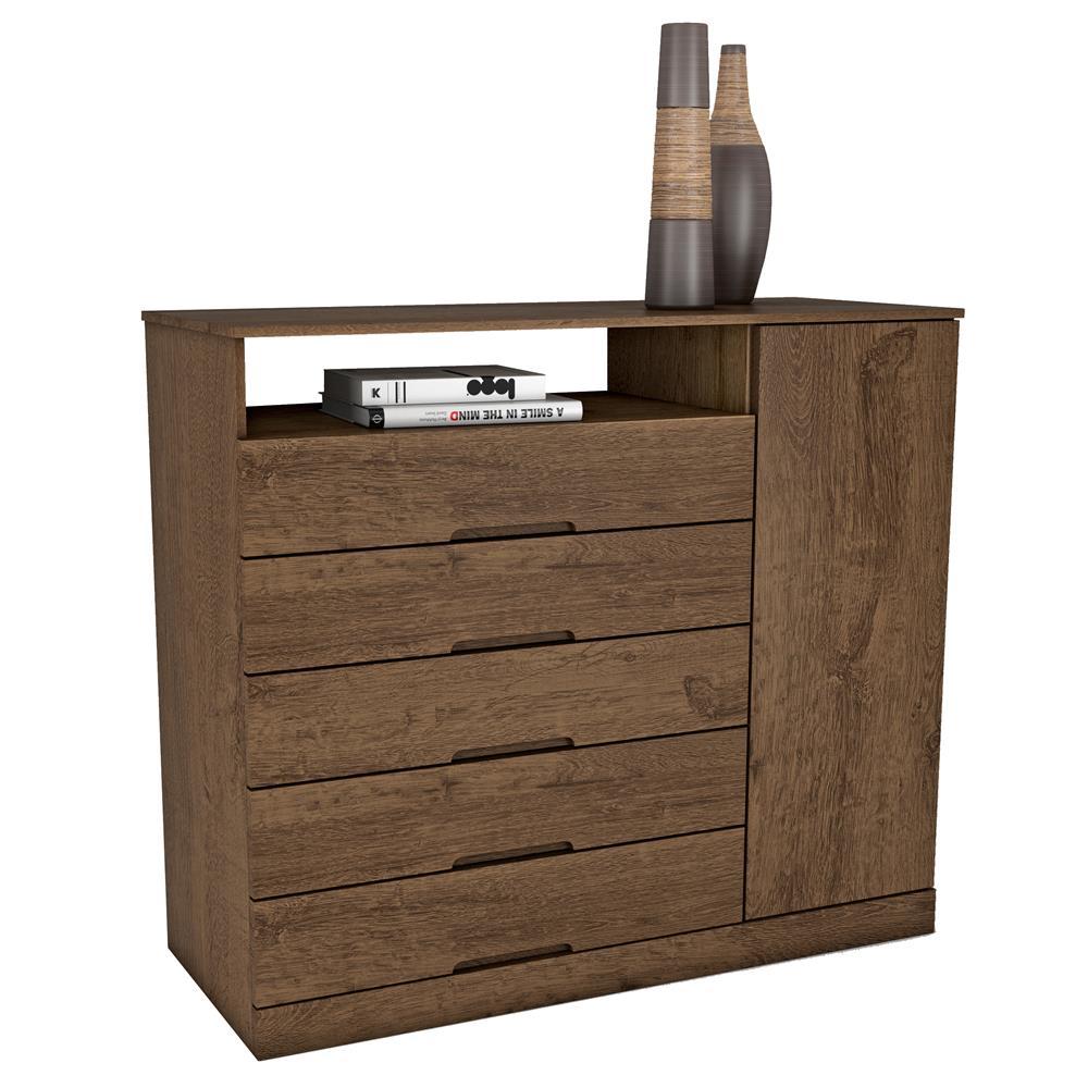 Cômoda Mademarcs Braga com 5 Gavetas e 1 Porta - 1