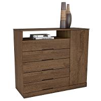 Cômoda Mademarcs Braga com 5 Gavetas e 1 Porta - 1