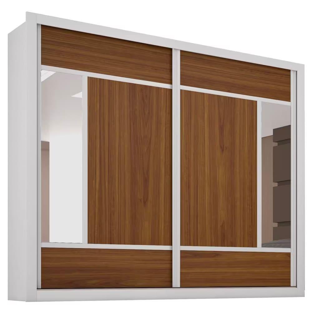 Guarda-Roupa Casal Europa Triunfo Flex com Espelho, 2 Portas de Correr e 6 Gavetas - 226cm de Largura - 6