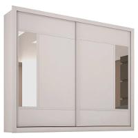 Guarda-Roupa Casal Europa Triunfo Flex com Espelho, 2 Portas de Correr e 6 Gavetas - 226cm de Largura - 1