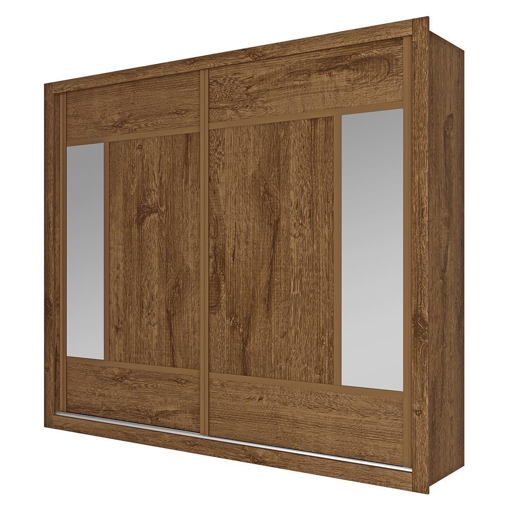 Guarda-Roupa Casal Europa Triunfo Flex com Espelho, 2 Portas de Correr e 6 Gavetas - 226cm de Largura - 4