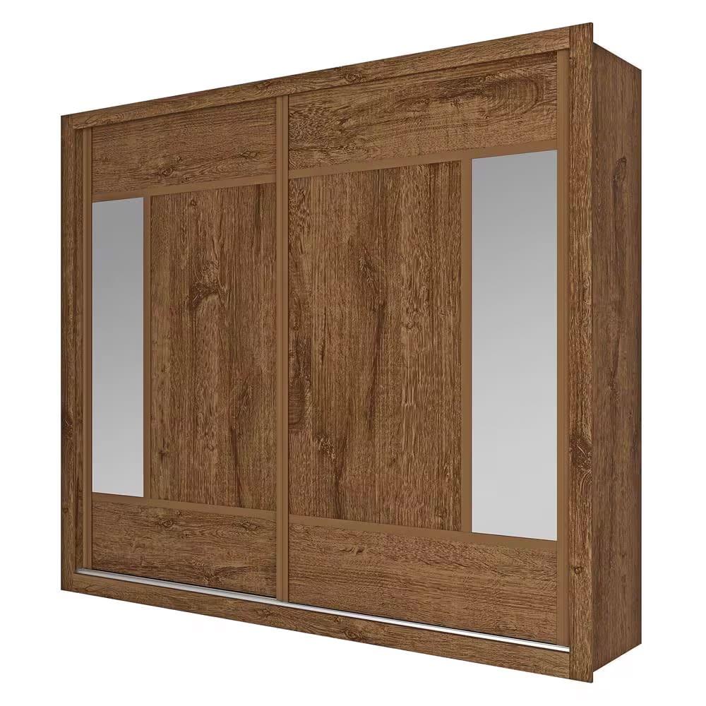 Guarda-Roupa Casal Europa Triunfo Flex com Espelho, 2 Portas de Correr e 6 Gavetas - 226cm de Largura - 9