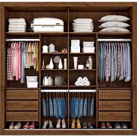 Guarda-Roupa Casal Europa Triunfo Flex com Espelho, 2 Portas de Correr e 6 Gavetas - 226cm de Largura - 7