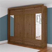 Guarda-Roupa Casal Europa Triunfo Flex com Espelho, 2 Portas de Correr e 6 Gavetas - 226cm de Largura - 10