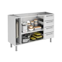 Balcão para Cozinha Itatiaia Diamante 4 Gavetas, 2 Portas e Pia Inox 120cm - 2