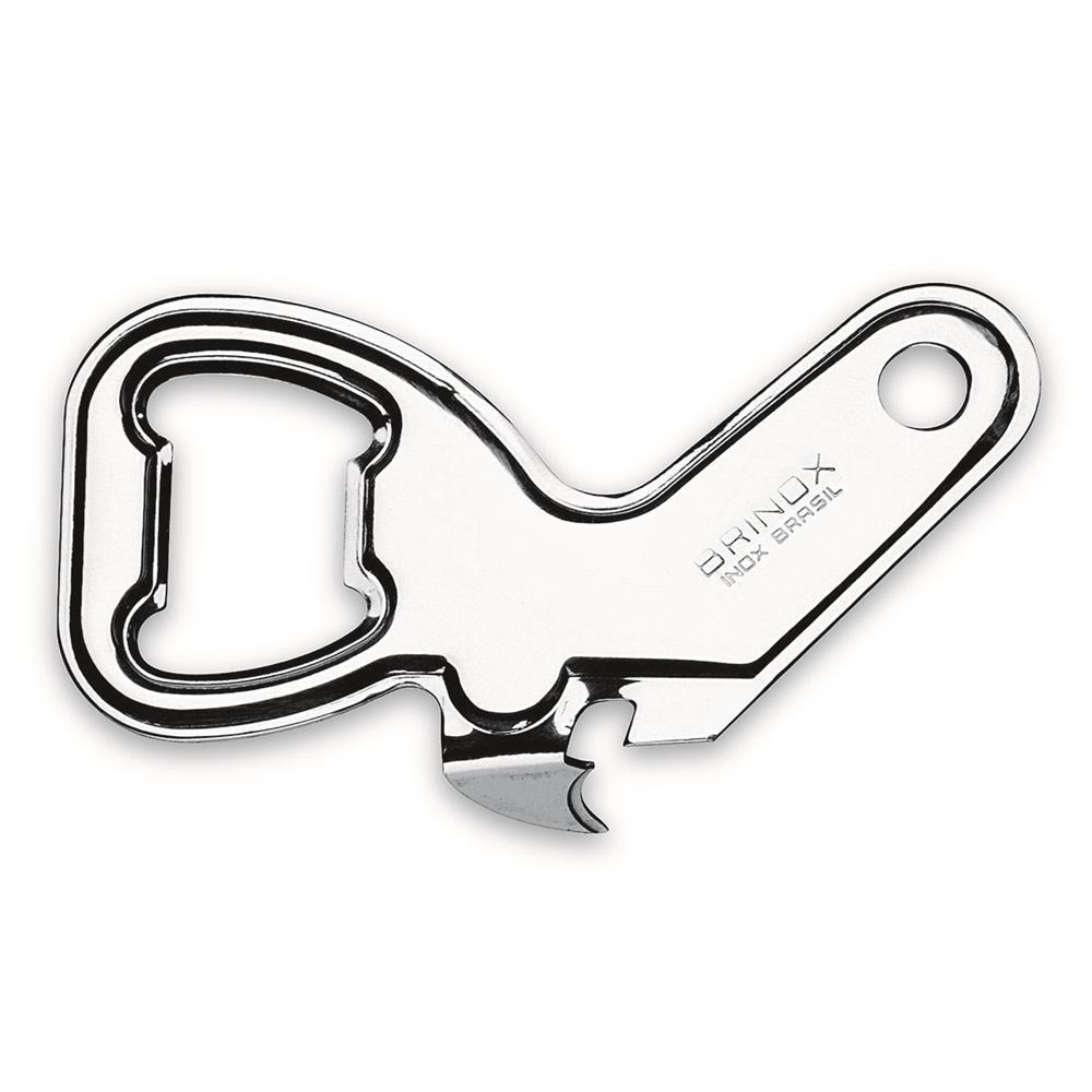 Abridor de Latas e Garrafas Brinox Verona em Aço Inox - 1