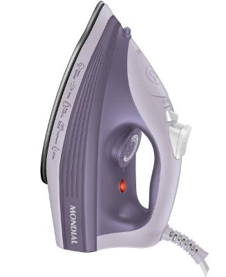 Ferro a Vapor Mondial FVN-02-L 1800W Base Cerâmica Vapor Vertical Spray Umedecedor Lilás