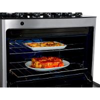 Fogão Consul 5 Bocas CFS5VAR com Mesa de Vidro, Trempes de Ferro Fundido e Acendimento Automático Bivolt - Inox