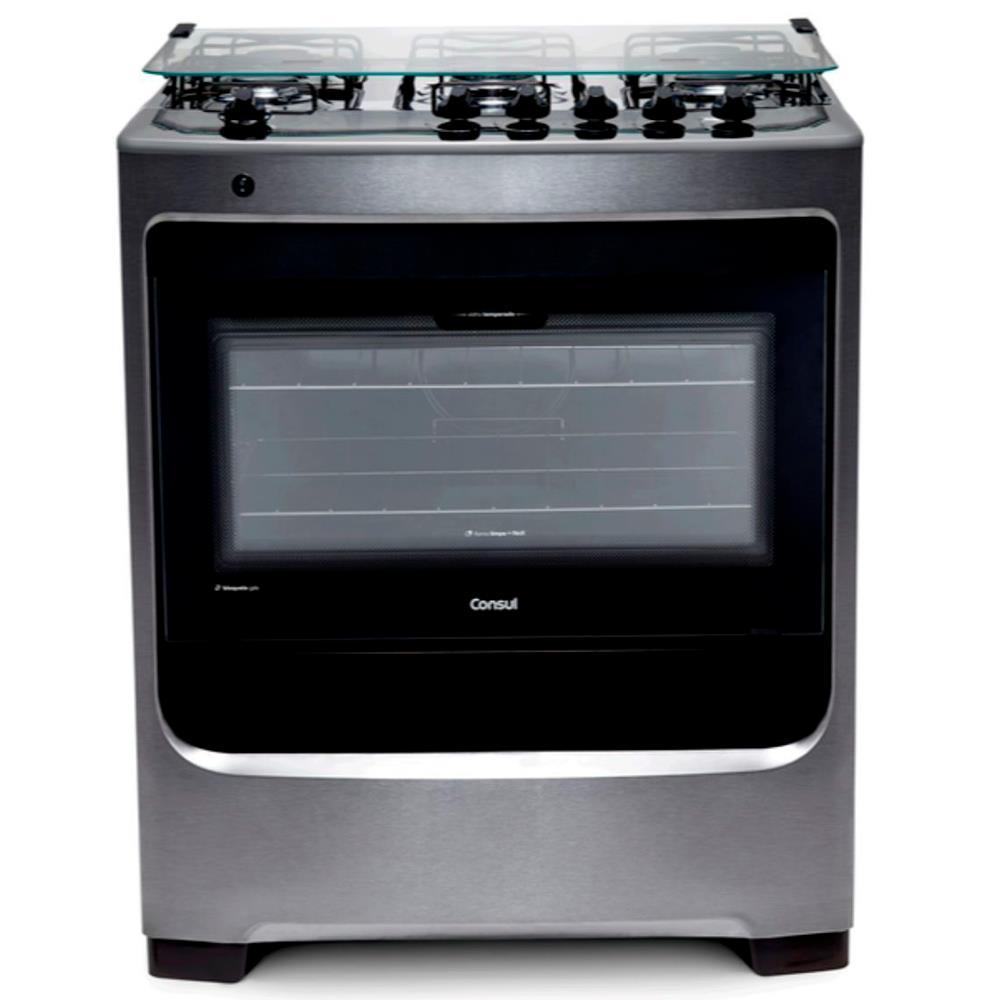 Fogão Consul 5 Bocas CFS5NAR com Mesa de Inox e Acendimento Automático Bivolt - Inox - 2