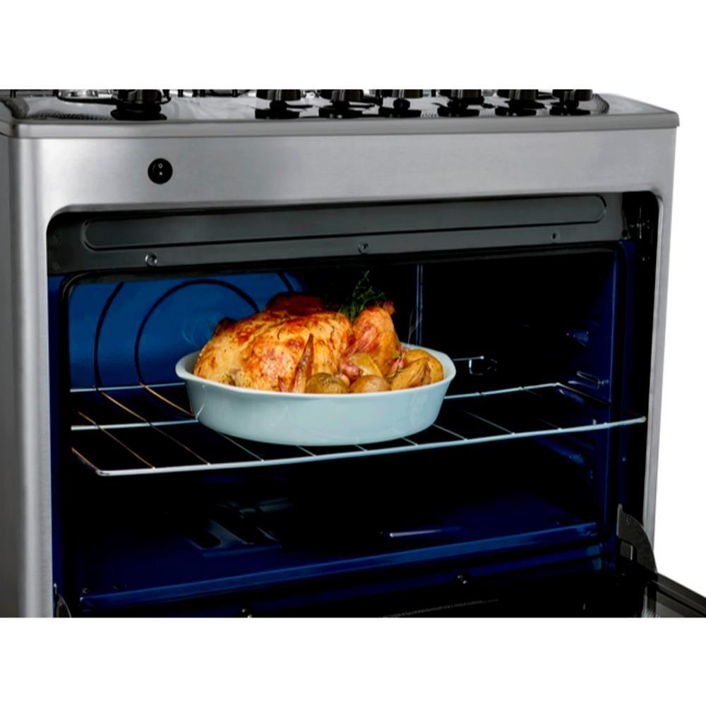 Fogão Consul 5 Bocas CFS5NAR com Mesa de Inox e Acendimento Automático Bivolt - Inox - 5