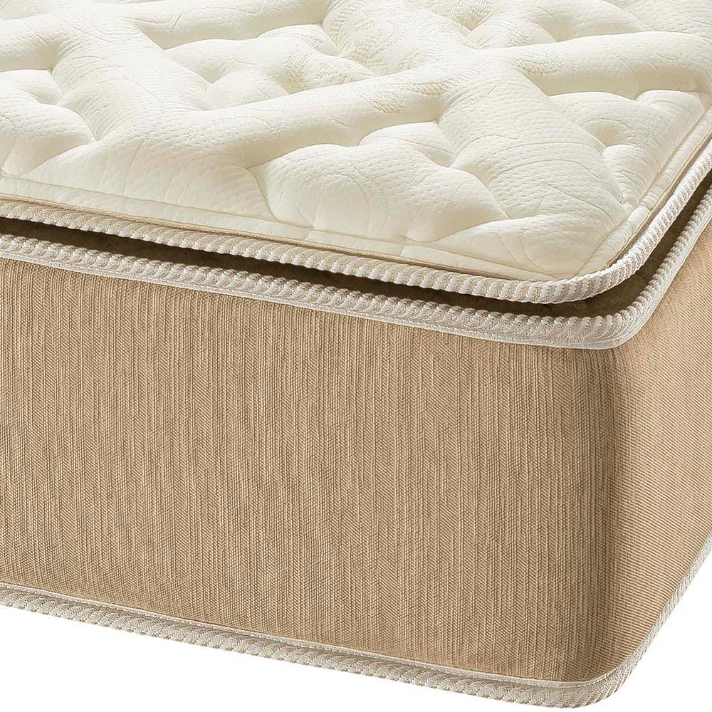 Colchão Casal AmericanFlex Prime com Pillow Top e Molas Ensacadas 34x138x188 - Bege Pérola - 3