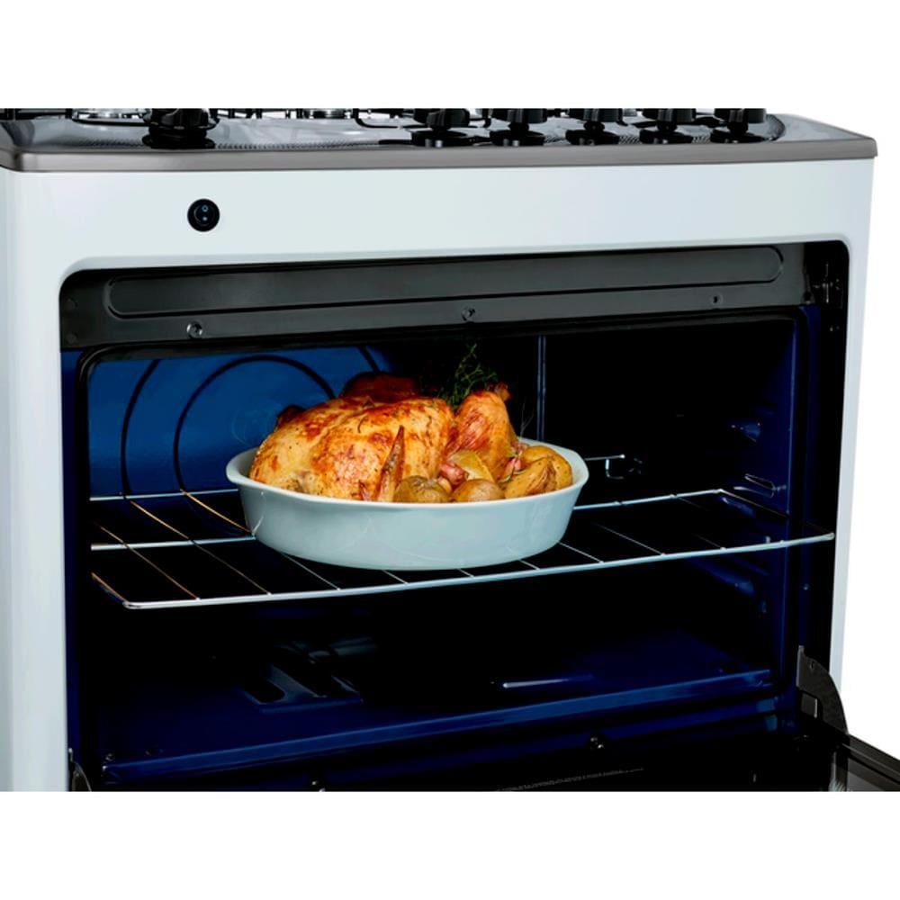 Fogão Consul 5 Bocas CFS5NAB com Mesa de Inox e Acendimento Automático Bivolt - Branco - 5